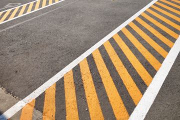 Striping Pavement in Rocky Ripple